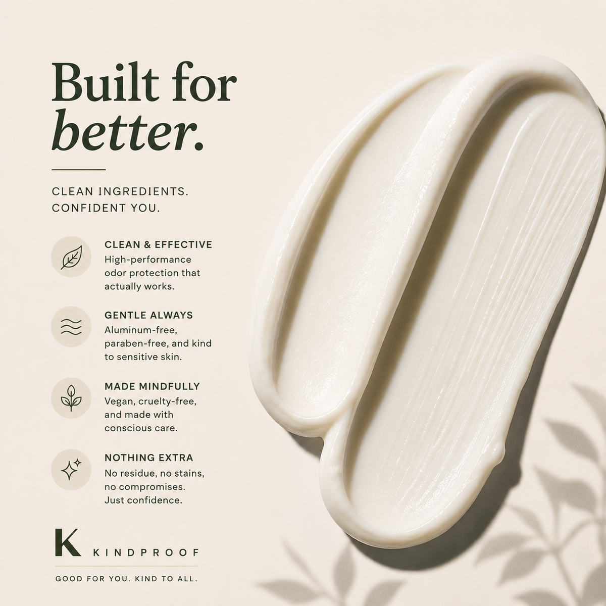Kindproof - High Performance Natural Deodorant Stick