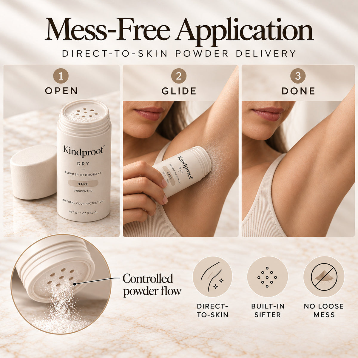 Kindproof Dry - Dry-Touch Deodorant Powder